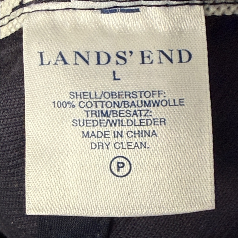 Lands’ End Navy Corduroy Flat Cap Hat Size Large - Picture 7 of 7